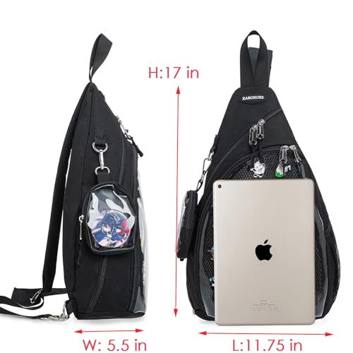 Mens Womens Oxford Ita Bag Pin Display Chest Pack Single Shoulder Bag Sport Backpack Packs Hiking Daypack