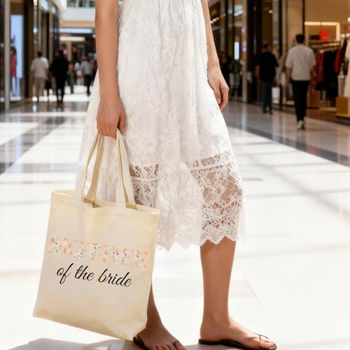 Bolso Tote de Lona para Día de Boda miniatura 3