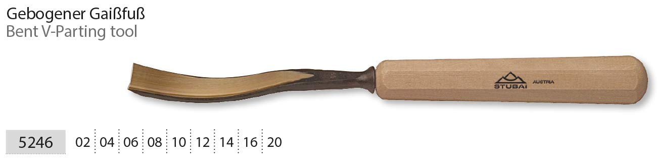 Stubai 524604 Woodcarving Chisel 4mm Type 46 With Wooden - View #5