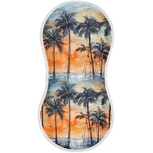 Abstract Palm Trees Baby Muslin Burp Cloths 1 Pack 11x22 Inch Ultra Absorbent and Soft Cotton Baby Burping Cloth Washable Burp Rags for Newborn, Girls Boys