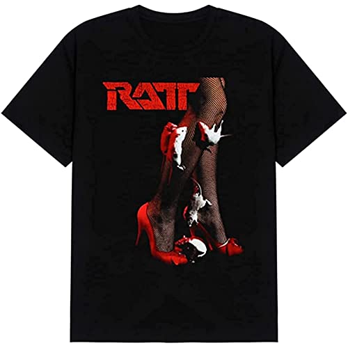 Photo de Sleeve RATT Band T-shirt en coton pour homme avec micro RATT EP, Noir , 3XL