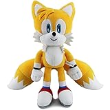 YOOVERSE 12' Sonic Plush Toys,Sonic Stuffed Animals,Knuckles Shadow Tails Plushies Doll Toys Gifts for Boys and Girls(Tails)