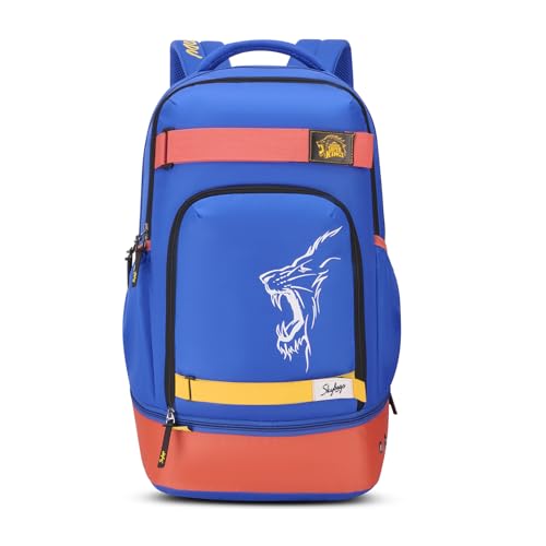 Image of Skybags Namma 16.5 inch Compatible Laptop Backpack 40L | 2 Compartments with Quick-Access Front Pocket & Rain Cover | Tablet Sleeve & Side Bottle Pocket | CSK Travel Backpack for Men & Women