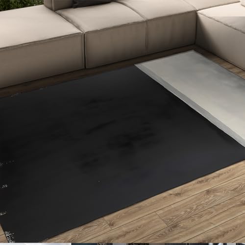 Moquette intérieure douce 180x270 cm tapis noir blanc de salon - 2