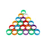 Jinhao 140 Stück 16 mm Hähnchen Leg Bands Geflügel Wachtel Leg Ringe Clips Kunststoff (Mischen Sie Farben)