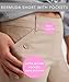 Rekucci Women's Ease Into Comfort Modern Pull-On Bermuda Short with Pockets (8, Stone)