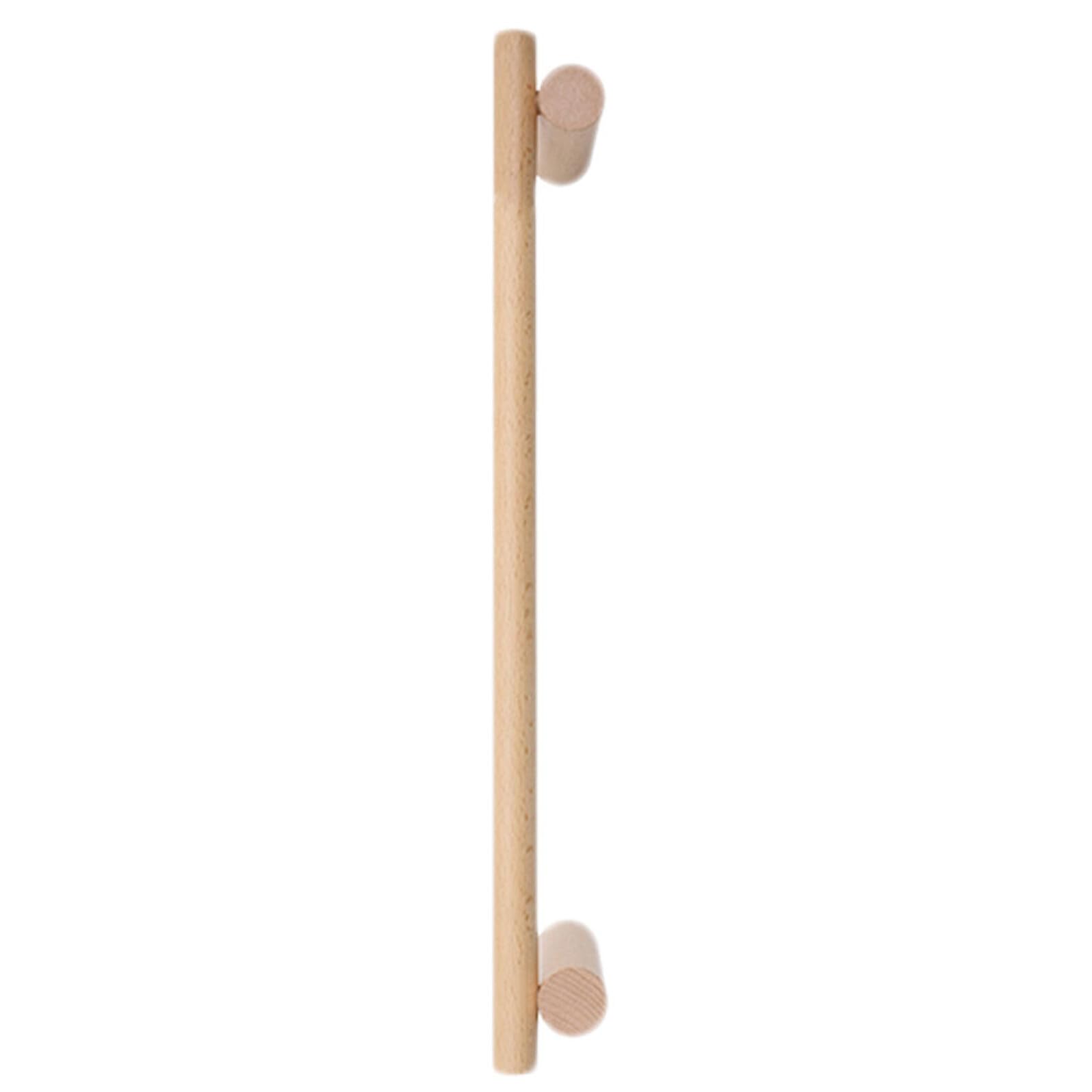 Rangement serviettes bois massif sans perçage support mural salle de bain