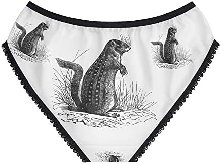 Ictidomys Tridecemlineatus Vin Panties, Ictidomys Vin Underwear, Briefs, Cotton Briefs, Funny Underwear, Panties For Women