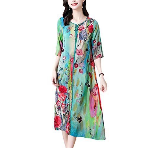 Robe de plage vintage fleurie XXL pour sublimer vos formes