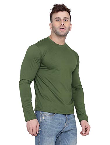 Image of Self Design Men Full Sleeve Round Neck Multicolor T-Shirt (Pack of 2)