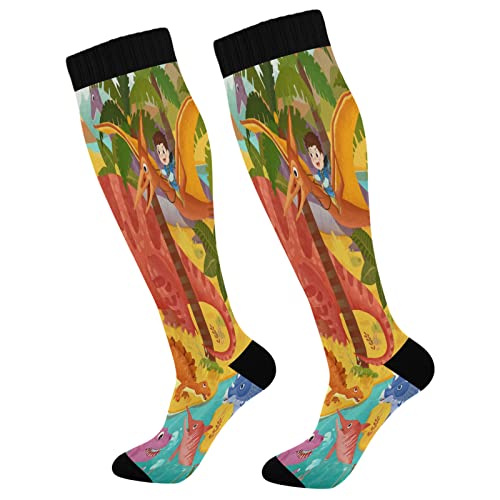 Calcetines de compresión para mujeres y hombres, calcetines deportivos hasta la rodilla, soporte...