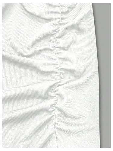 GORGLITTER Women's Fishtail Bodycon Maxi Long Skirts Elegant Fall Cute High Waisted Ruched Teacher Festival Skirts 20253