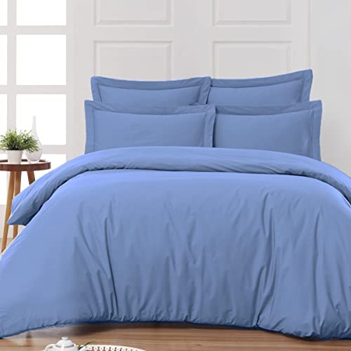 Sensei Maison Soft Percale Fitted Sheet 30 cm Deep Pocket 90 x 190 cm Cobalt - Image 2