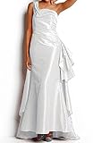Abendkleid mit Schleppe creme Gr. 36