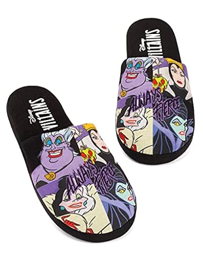 Disney Zapatillas de Alamáticas Slippers Slip on Evil Damas House Shoes 38-39 EU | Ya disponible en tu tienda friki favorita! En mundofriki.es!