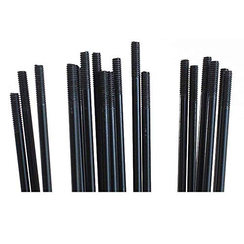 Senqi 36Pcs 14G J Bend Bicycle Steel Spokes 170Mm-290Mm W/Nipples (297Mm) #TOP1