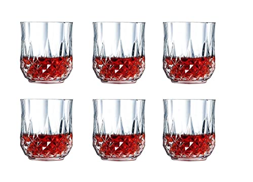 Image of Premium Crystal Whiskey Glass - 300ml, Set of 2 Pcs Old Fashioned Rocks Glass for Bourbon, Scotch & Cocktails (2, Elegant)