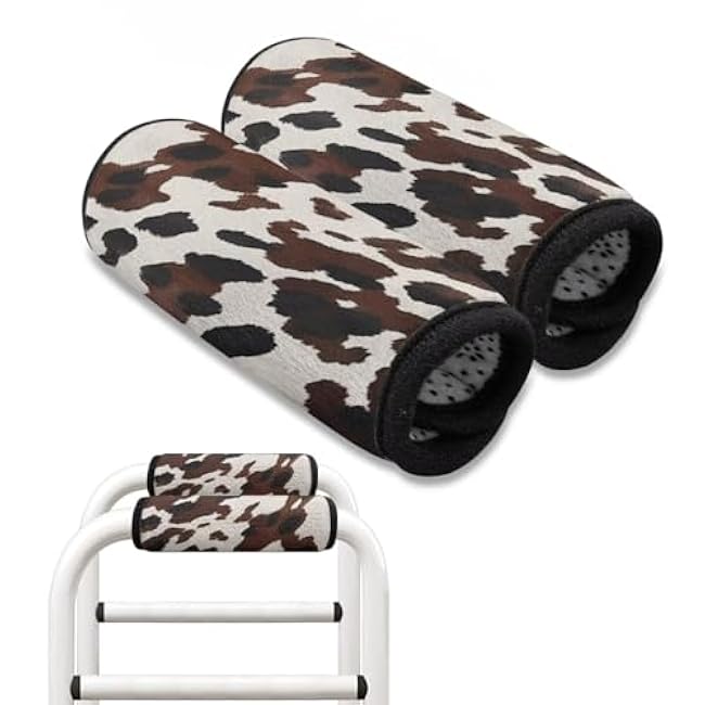 GLENLCWE Walker Hand Grips Cover 2 Packs Wheelchair Armrest Covers Anti-Slip Hand Grip Covers Mobility Aid Crutch Pads Comfortable Cushion Walker Grip Pads