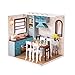 SXxingkong DIY. Puppenhaus Miniaturset Puppenhaus Zubehör mit Möbeln LED Lichter Holzbau Modell Puzzle Handwerk Spielzeug (Küchenweihnachtsmodelle) (Style : M-011)