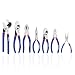 WORKPRO 7-piece Pliers Set (8-inch Groove Joint Pliers, 6-inch Long Nose, 6-inch Slip Joint, 4-1/2 Inch Long Nose, 6-inch Diagonal, 7-inch Linesman, 8-inch Slip Joint) for DIY & Home Use