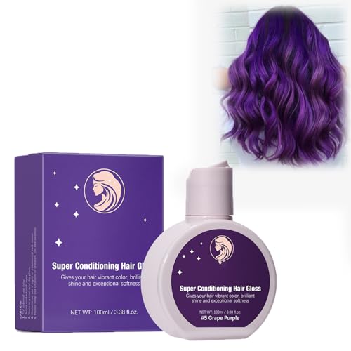 Cera Temporal para Teñir el Cabello,Cera del Color del Pelo para Hombres y Mujeres, Cera Mate Para Fiestas,Cosplay y Halloween,Púrpura,100ml