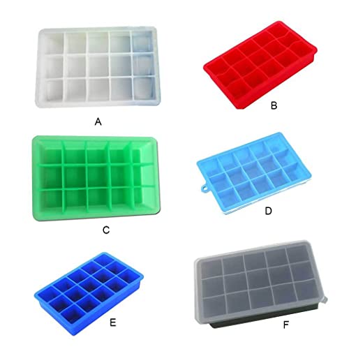 CUDDIKAJI Molde para fazer cubos de gelo com várias grades, bandeja de gelo, moldes reutilizáveis, a