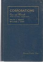 Cases and Materials on Corporations B000M6S5WC Book Cover