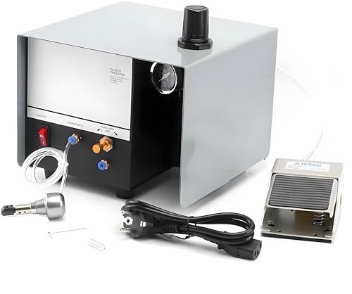 Jewelry Pneumatic Engraving Machine, 1400 RPM Adjustable Speed Metal Engraver, 60Hz 80W, Single Ended Engraver Graver Tool for Metal Engraving Jewelry Making