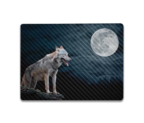 Image of MightySkins Carbon Fiber Skin Compatible with Microsoft Surface Laptop Go 3 (2023) Full Wrap Kit - Happy Hunting | Protective, Durable Textured Carbon Fiber Finish | Made in The USA