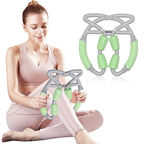 Rouleau de Massage Réglable,Rouleau Anti-cellulite, Rouleaux pour Les Jambes pour Soulager Les Douleurs Musculaires des Cuisses,des Bras,des Mollets,des épaules,Massage des Tissus Profonds Cover