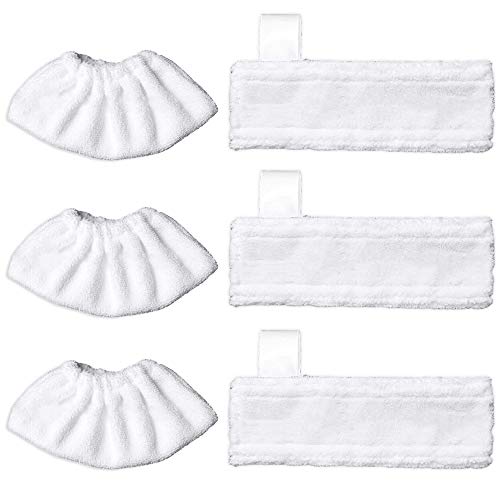 Anyasen 6 Piezas Paños de Microfibra Paño Microfibra Paños Microfibra para Limpiador a Vapor