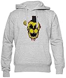 Qualité supérieure Aktaul Sanglant d\'or Freddy FNAF Unisexe Gris Sweat À Capuche Homme Femme Manches Longues Taille XS Unisex Grey Hoodie Jumper Long Sleeves Size XS