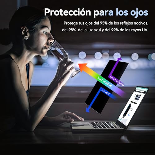 Filtro de privacidad para portátil de 14" con revestimiento protector de luz azul 3