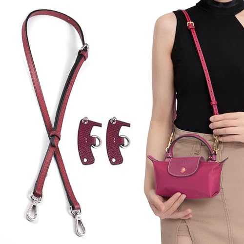 Image of Jiesinlov Leather Bag Shoulder Strap Replacement Crossbody Adjustable Conversion Kit Fit for Mini Pouch