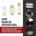 Neferta 24 PCS Car Interior LED Combination Set, T10 31mm 42 mm Width Light License Plate Light Door Light, Waterproof High Brightness 50000H Long Life Bulb Replacement, Universal for Cars (White)