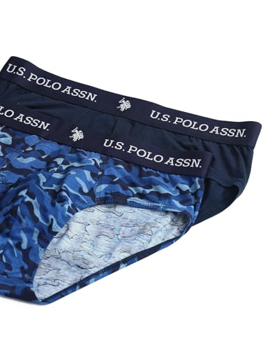 Image of U.S. Polo ASSN. Mens OEB09 Elasticized Waist Underwear Briefs - Pack of 2