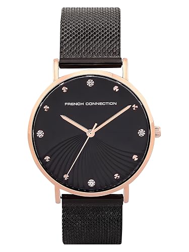 Image of French Connection Black Dial Analog Watch for Women -FCC01BM