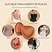 LL LALAKESI Inserts Double Sided Adhesive Pads Bikini Pad Inserts Sports Bras Swimsuits and Dresses Adhesive Nipple Patches (M:Suitable for A/B/C cup) Brown