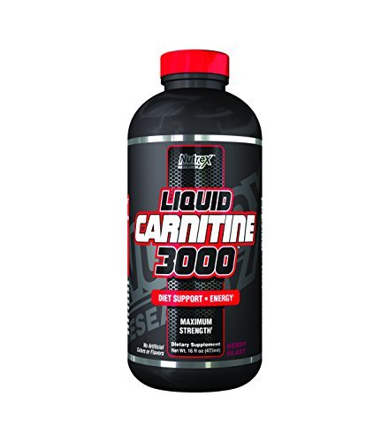 Nutrex Research Liquid 3,000 Carnitine Supplement, Berry Blast, 16 Fluid Ounce by Nutrex