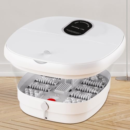 Masajeador para pies plegable con calor y burbujas miniatura 2