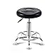 Stołki barowe z poliuretanu, metalowy regulowany stołek fryzjerski kuchnia jadalnia biuro herbaciarnia kawiarnia obrotowy taboret kliniczny stołek konsultacyjny (kolor: Czarny, rozmiar: 33 * 42-54 cm)