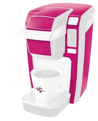 WraptorSkinz Decal Style Vinyl Skin compatible for Keurig K10 / K15 Mini Plus Coffee Makers Solids Collection Hot Pink (Fuchsia) (COFFEE MAKER NOT INCLUDED)