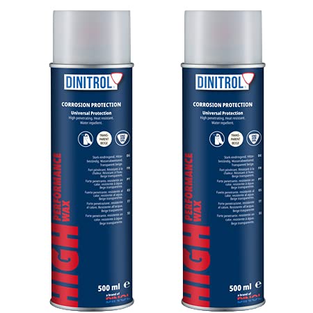 Dinitrol 2 x Hochleistungs-Unterkörperwachs transparent 500 ml Aerosol