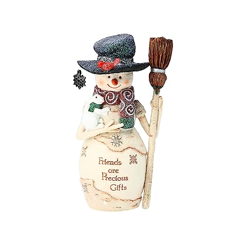 Pavilion-Friends-6-Snowman-Figurine-Sculpted-Hand-Painted-Statue-Snowman-Decor-Indoor-Christmas-Decoration-Winter-Decoration-Holiday-Decor-1-Count Pavilion Friends 6 Snowman Figurine Sculpted Hand Painted Statue Snowman Decor Indoor Christmas Decoration Winter Decoration Holiday Decor 1 Count