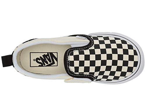 Vans Vans Toddler's Slip On V, (Checkerboard) Bkack/Off White, Size 3 Toddler