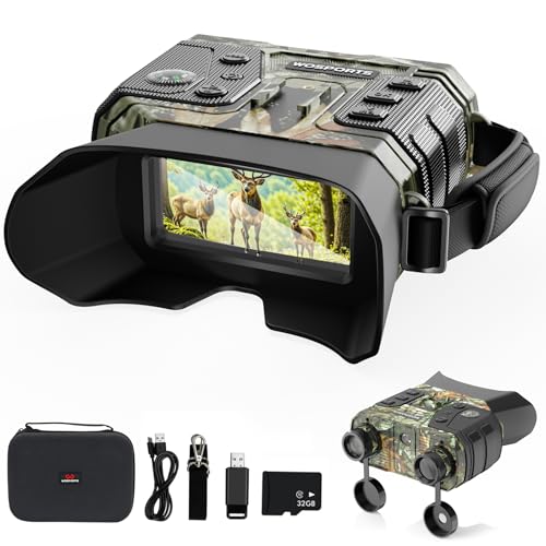 WOSPORTS 4K Night Vision Goggles Camo No Helmet