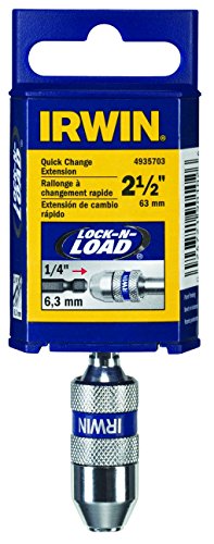 Irwin Tools 2-1/2 Inch Speedbor Lock N' Load Quick Change Bit Holder (4935703),Silver #TOP2