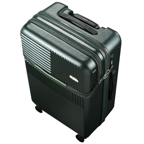 Hardside Expandable Rolling Luggage, with Silent Swivel Wheel, Combination Lock, Large Suitcase, Dustproof and Waterproof, Size : 22