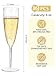 WDF 36PCS Clear Champagne Flutes Plastic - 6 OZ Clear Disposable Champagne Flutes Party Supplies for Wedding/Birthday/Parties