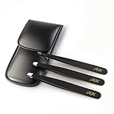 Tweezers for Eyebrows 3 Piece Set - Precision Stainless Steel - Slanted, Pointed and Flat Tip for the Removal of Facial Hair, Ingrown Hairs, Splinters and the Treatment of Blackheads. By BeautyAM